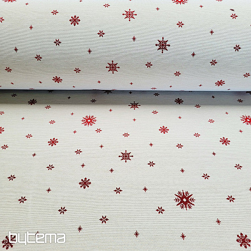 Tapestry fabric SOFT FLAKE RED
