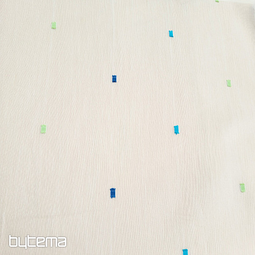 Curtain SINA blue square