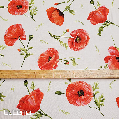 Decorative fabric POPPIES