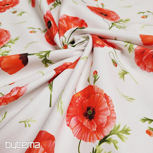 Decorative fabric POPPIES
