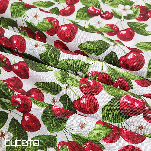 Decorative fabric CHERRIES
