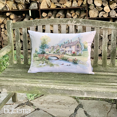 Tapestry cushion COTSWOLDS BRIDGE