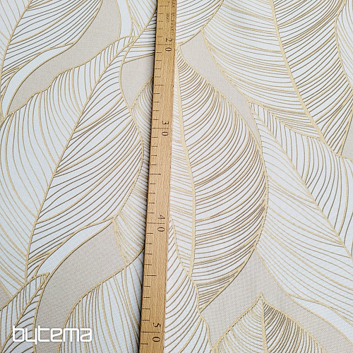 Decorative fabric MAXI LEAVES beige