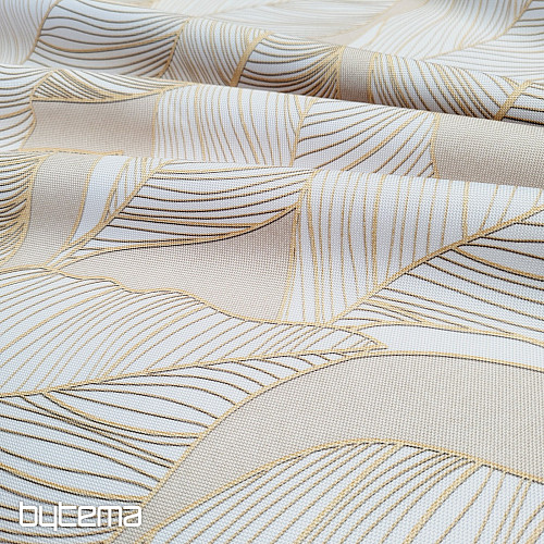 Decorative fabric MAXI LEAVES beige