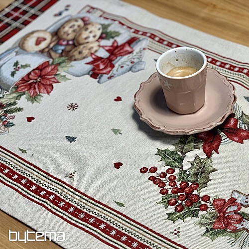 Tapestry tablecloth and scarf CHRISTMAS CANDY
