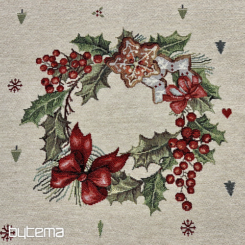 Tapestry tablecloth and scarf CHRISTMAS CANDY
