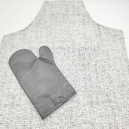 APRON WITH GLOVE off-white