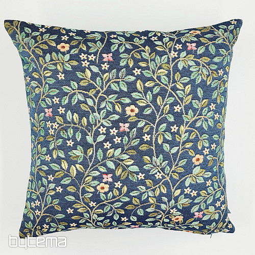 Tapestry pillowcase TREE OF HAPPINESS all-over BLUE