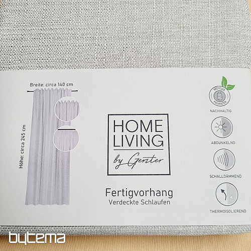 Luxury ready-made curtain HOME LIVING beige gray