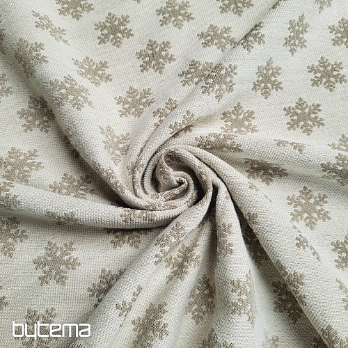 Luxurious decorative fabric FLAKES GREEN