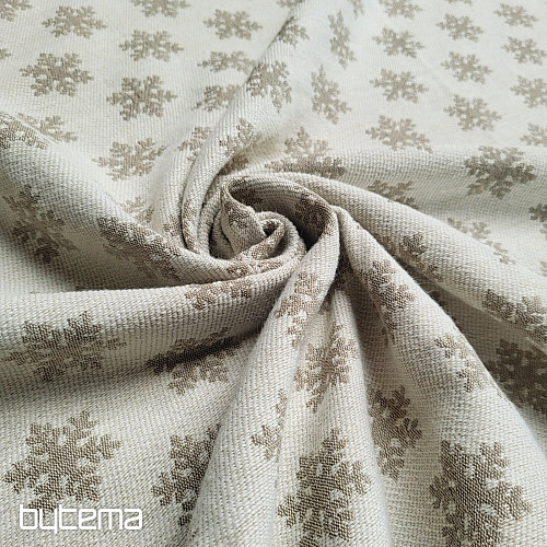 Luxurious decorative fabric FLAKES GREEN