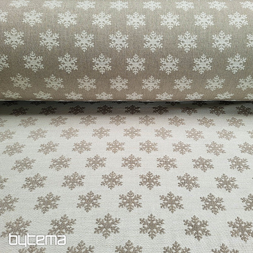 Luxurious decorative fabric FLAKES BEIGE
