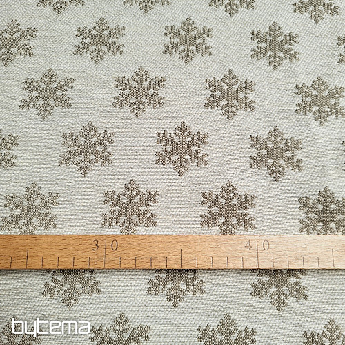 Luxurious decorative fabric FLAKES BEIGE
