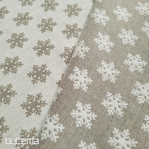 Luxurious decorative fabric FLAKES BEIGE