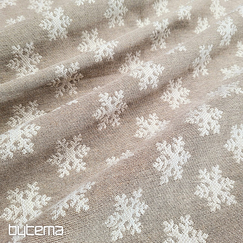 Luxurious decorative fabric FLAKES BEIGE