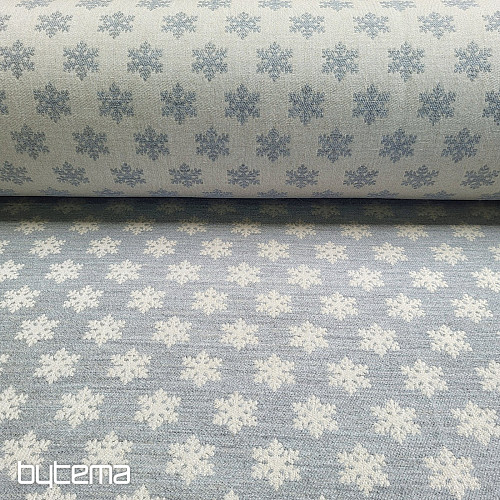 Luxurious decorative fabric FLAKES GREY