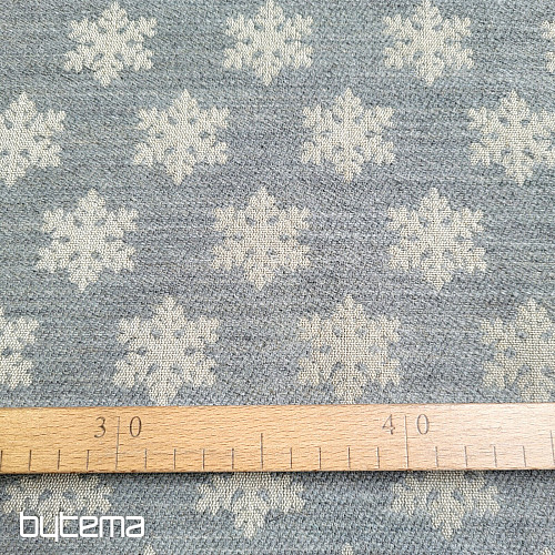 Luxurious decorative fabric FLAKES GREY
