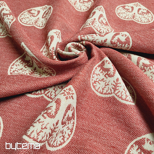 Luxurious decorative fabric HEART WITH DEER
