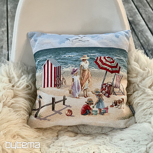 Tapestry pillowcase CHILDREN ON THE BEACH
