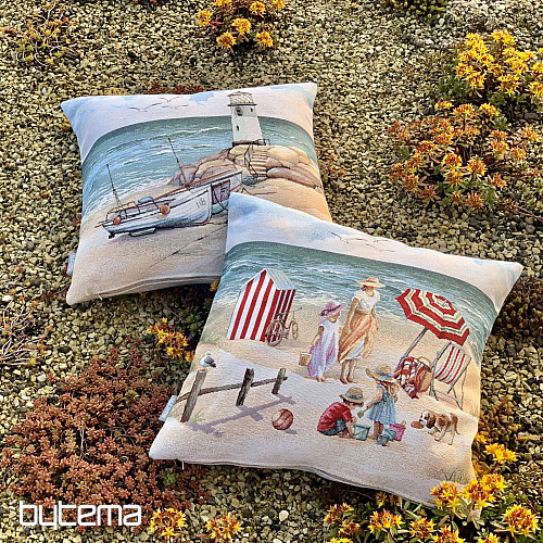 Tapestry pillowcase LIGHTHOUSE AT LOW TIDE