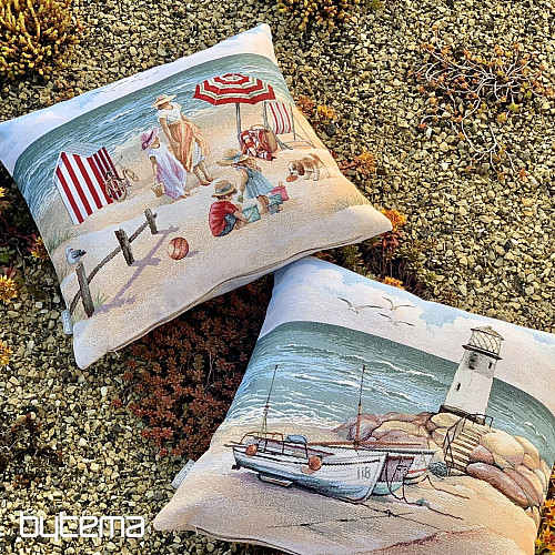 Tapestry pillowcase LIGHTHOUSE AT LOW TIDE