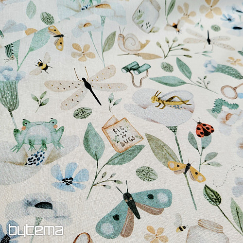 Cotton fabric FABRIC FULL OF INSECTS