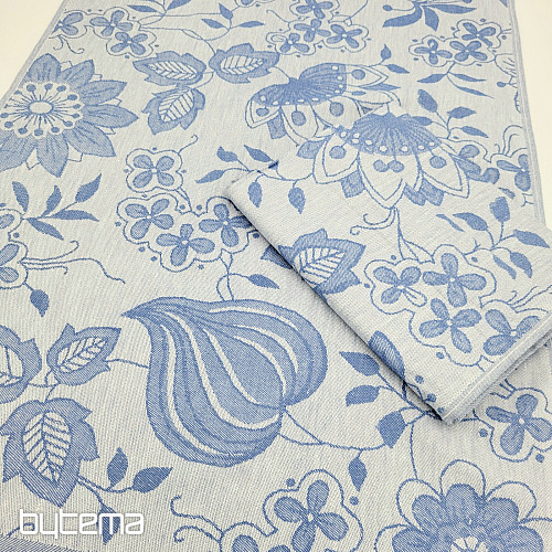 Cotton towels BLUE FLOWERS