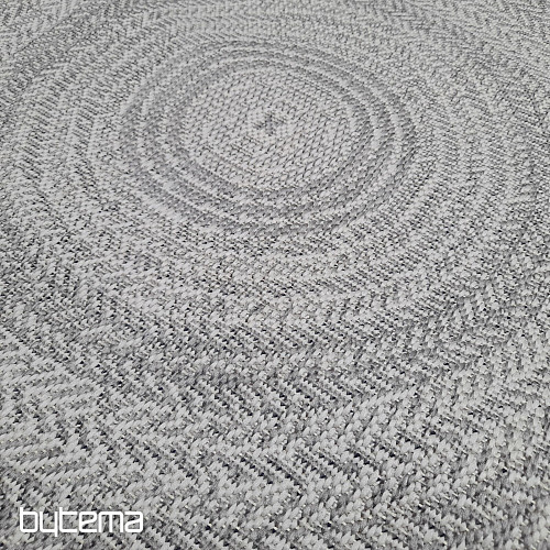 Outdoor rug STAR rosette gray