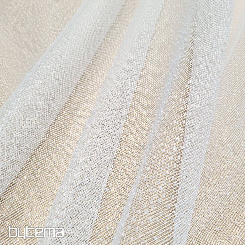 Jacquard curtain DOTS white