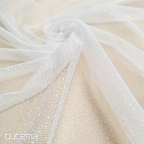 Jacquard curtain DOTS white