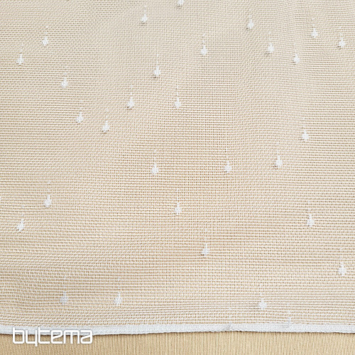 Jacquard curtain DROP white