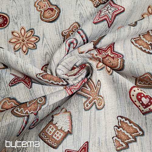 Tapestry fabric CHRISTMAS GINGERBREAD