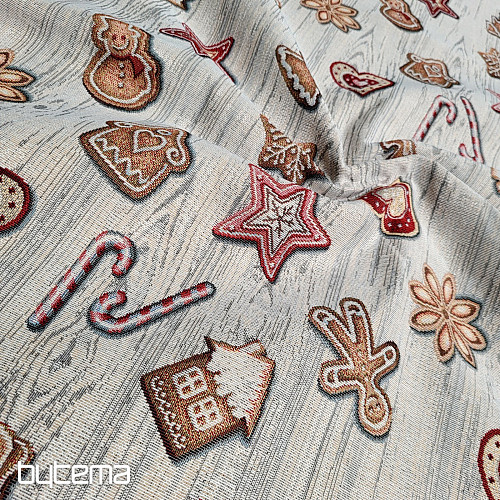 Tapestry fabric CHRISTMAS GINGERBREAD
