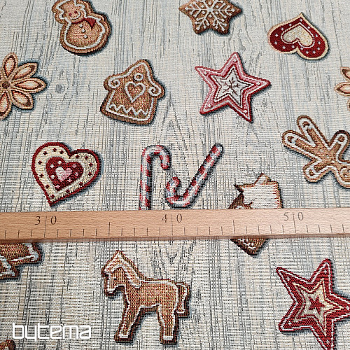 Tapestry fabric CHRISTMAS GINGERBREAD