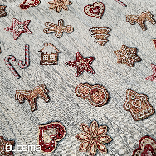 Tapestry fabric CHRISTMAS GINGERBREAD