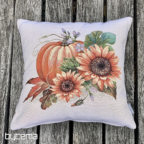 Tapestry pillowcase PUMPKINS AND SUNFLOWERS