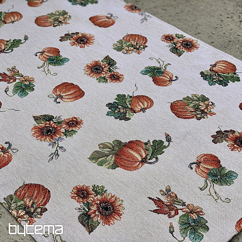 Gobelin tablecloth and scarf PUMPKIN PICKUP