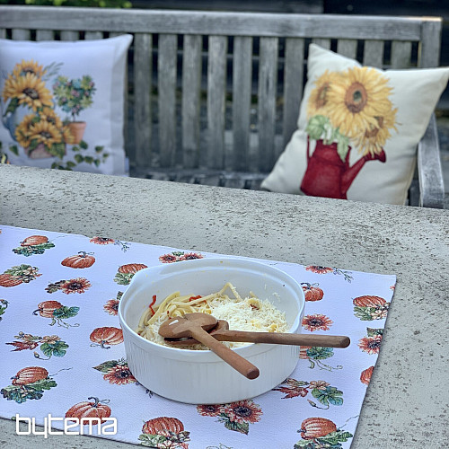 Gobelin tablecloth and scarf PUMPKIN PICKUP