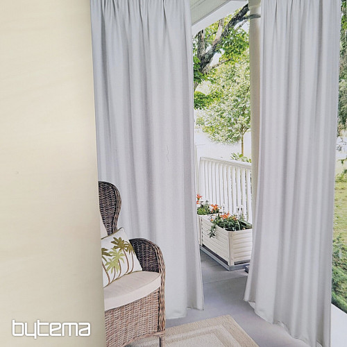 Decorative outdoor curtain GAIA GREY