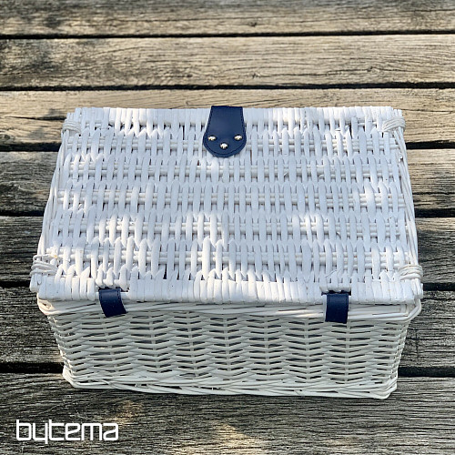 Picnic basket GARDEN white for 2 people