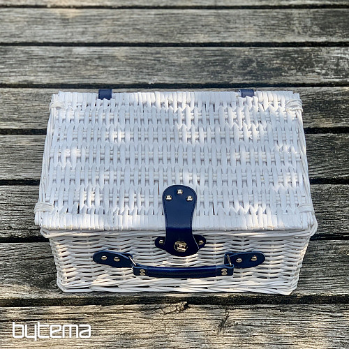 Picnic basket GARDEN white for 2 people
