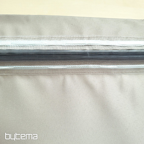 Decorative outdoor curtain GAIA WHITE COFFEE