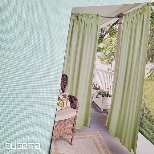 Decorative outdoor curtain GAIA GREEN