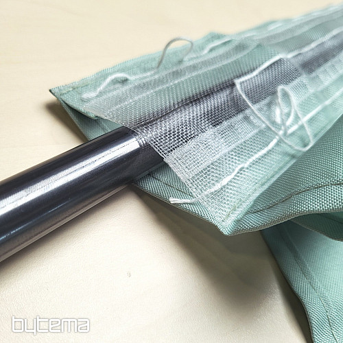 Decorative outdoor curtain GAIA GREEN