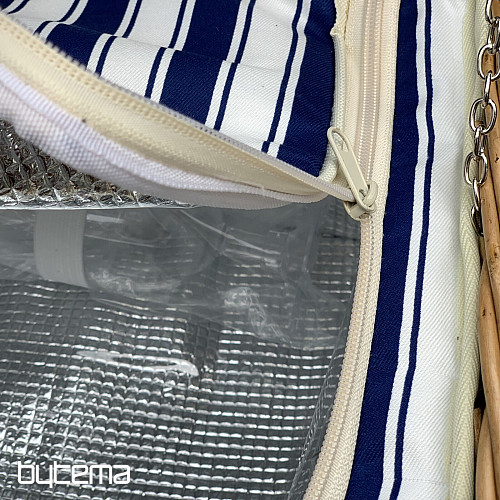 Picnic basket GARDEN brown for 2 people