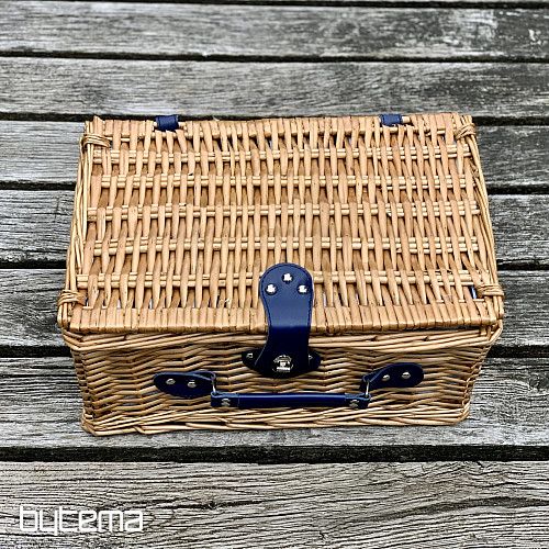 Picnic basket GARDEN brown for 4 people