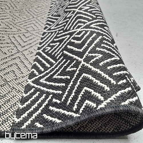 Outdoor rug Essenza in-out black and white