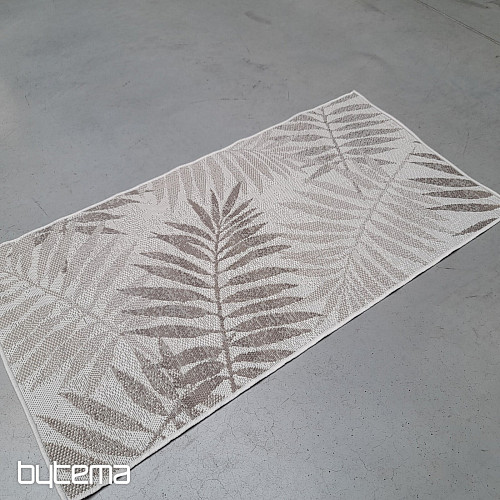 Outdoor rug Duce in - out flowers brown