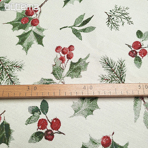 Luxurious decorative fabric HOLLY GREEN