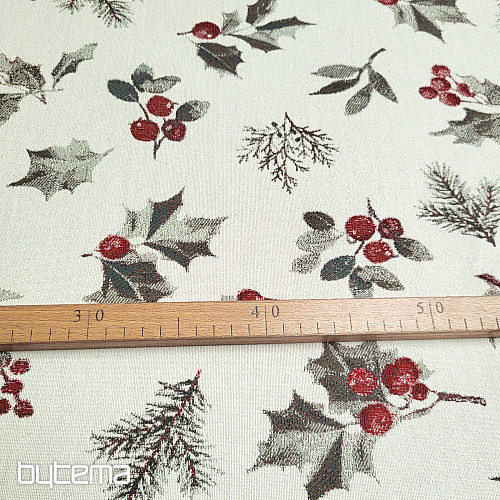 Luxurious decorative fabric HOLLY GREY